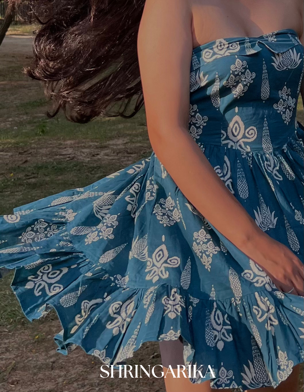 Midnight teal blue dress (Short)