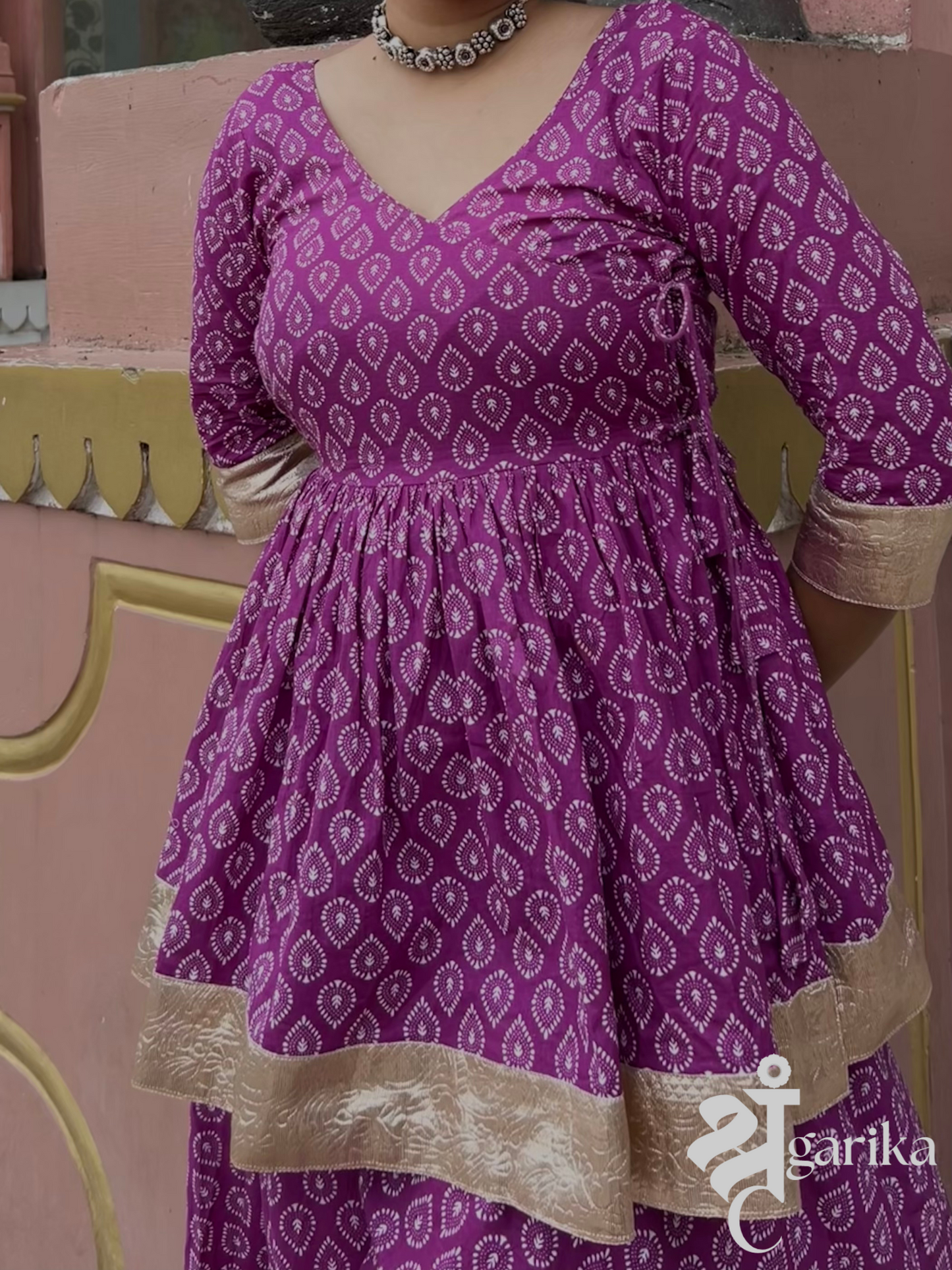 Angrakha- style Kurta