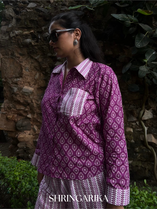 Boho Mauve shirt