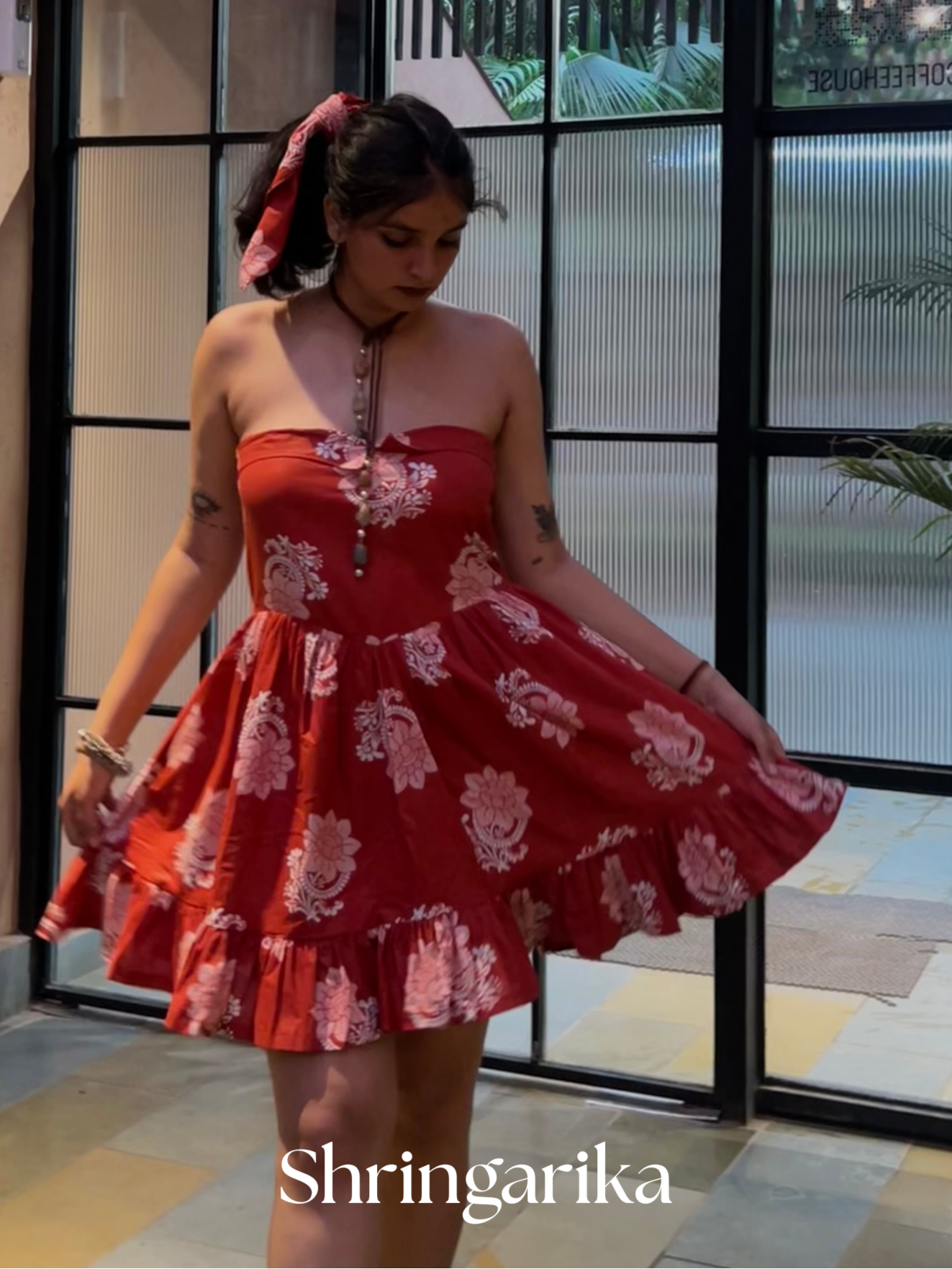 Rust Red tube dress (Short)