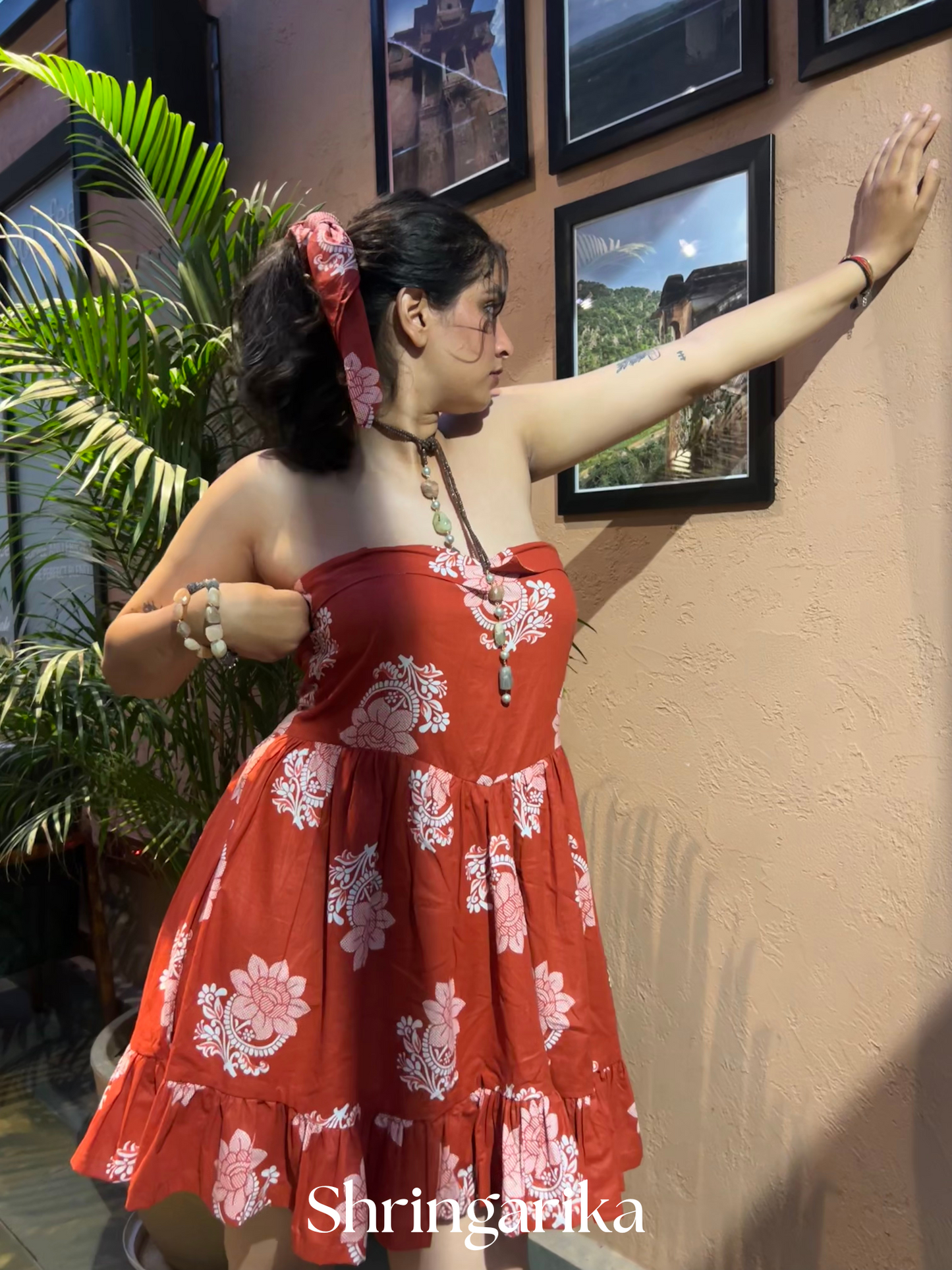 Rust Red tube dress (Short)