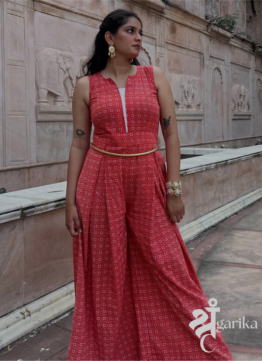 Red Aura Jumpsuit