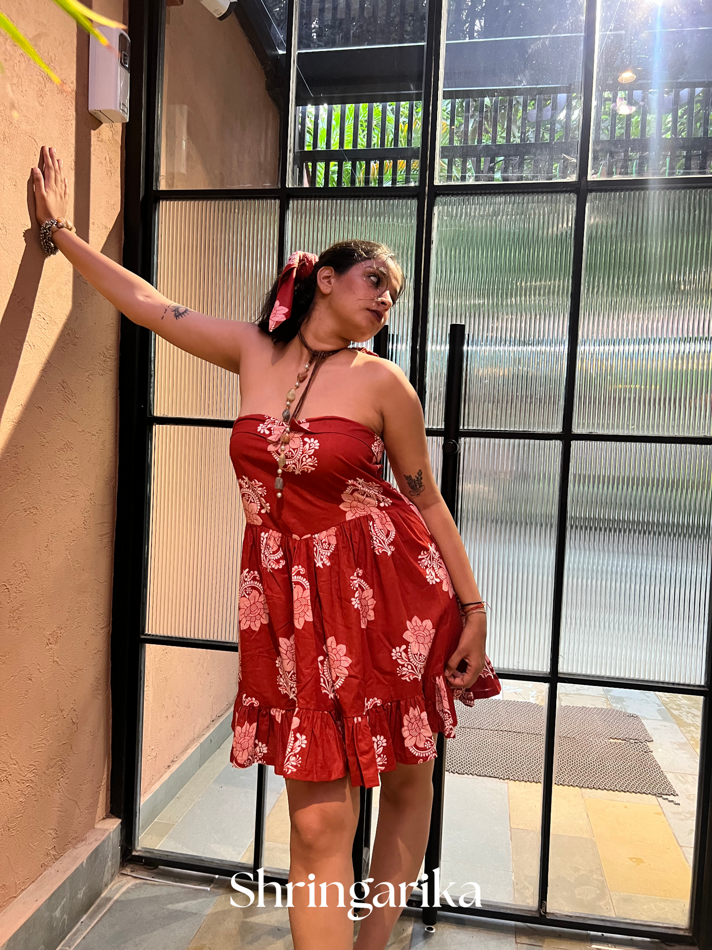 Rust Red tube dress (Short)