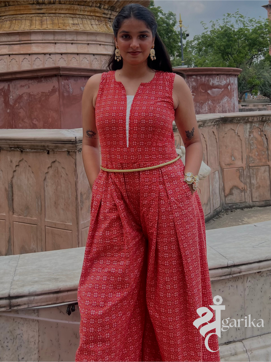 Red Aura Jumpsuit